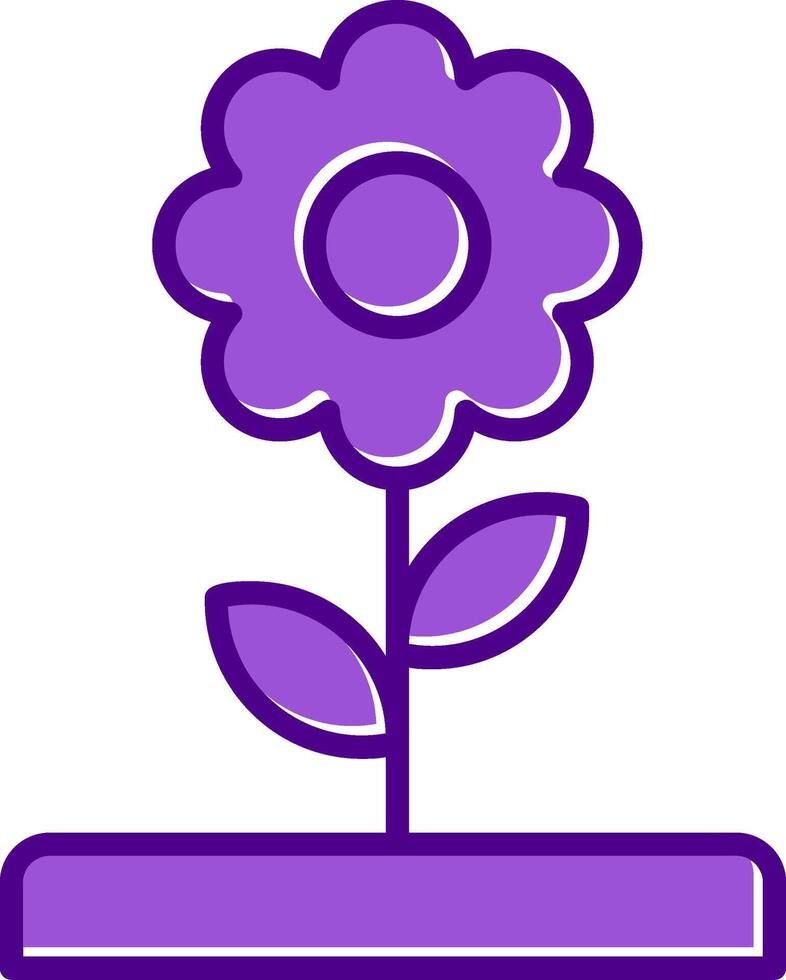 Symbol für Blumenvektor vektor