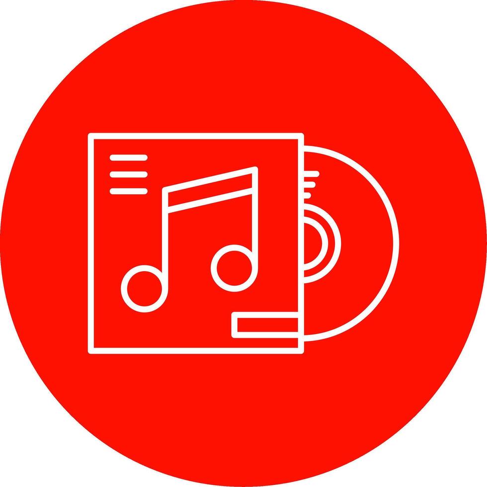 CD omslag linjär cirkel Flerfärgad design ikon vektor