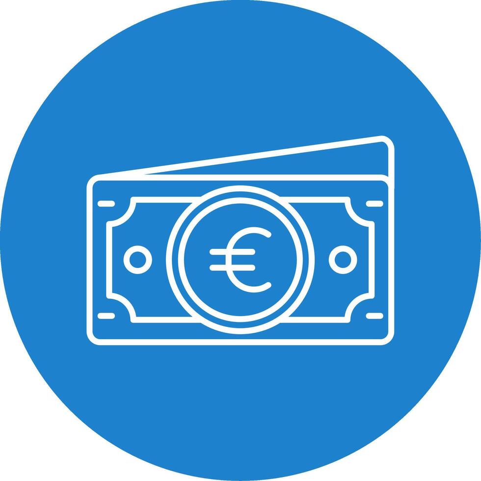 Euro linear Kreis Mehrfarbig Design Symbol vektor