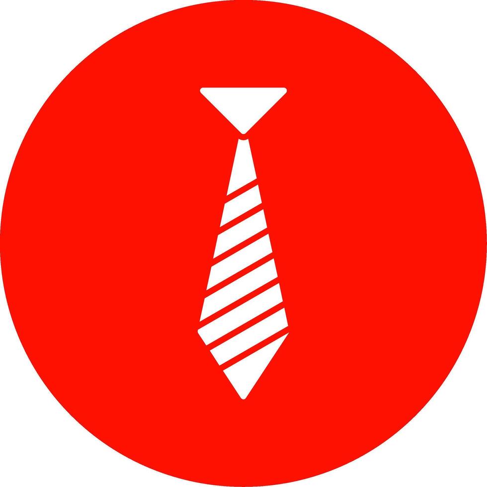 Krawatten-Glyphe-Kreis-Symbol vektor