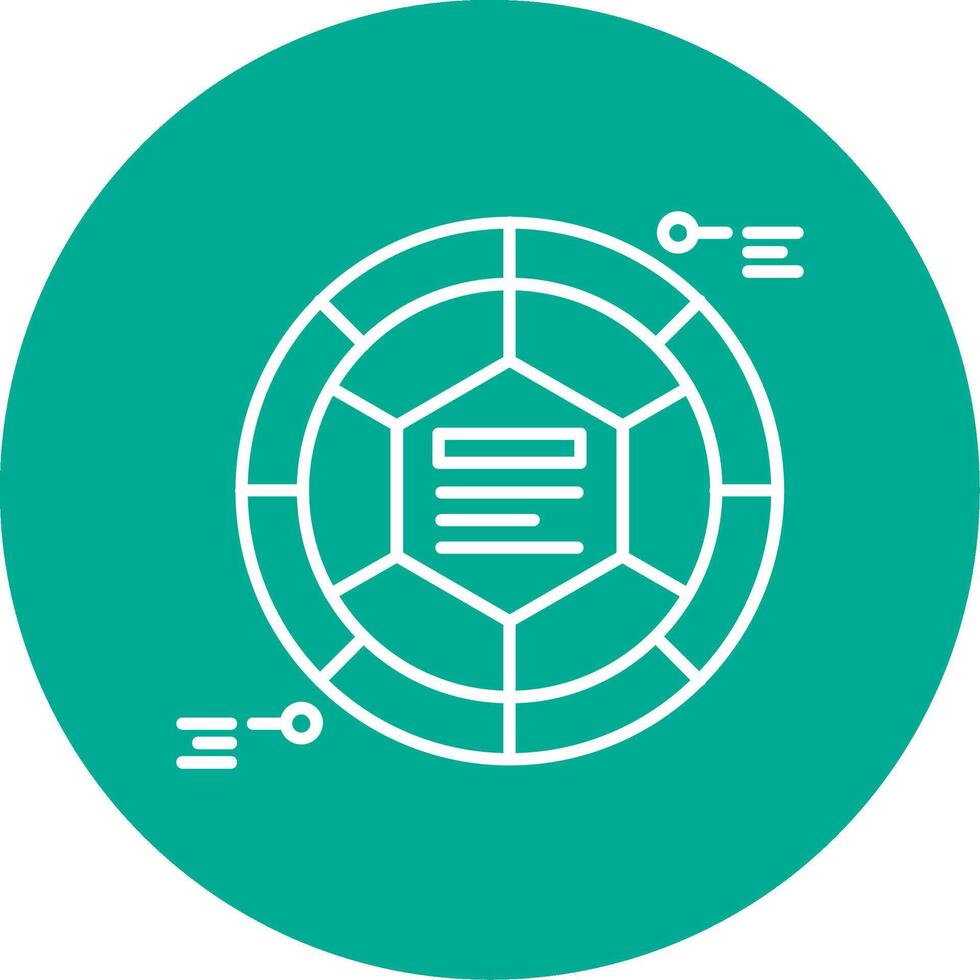 infographic element linjär cirkel Flerfärgad design ikon vektor