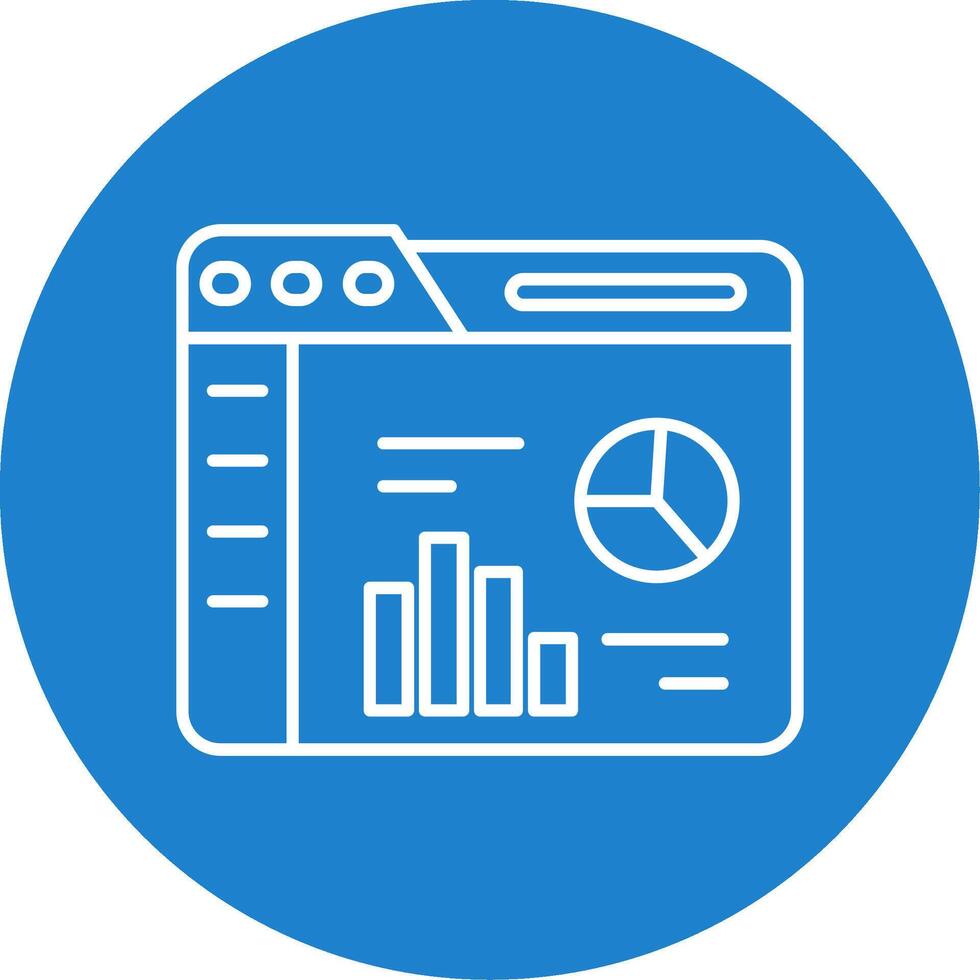 Analytik linear Kreis Mehrfarbig Design Symbol vektor