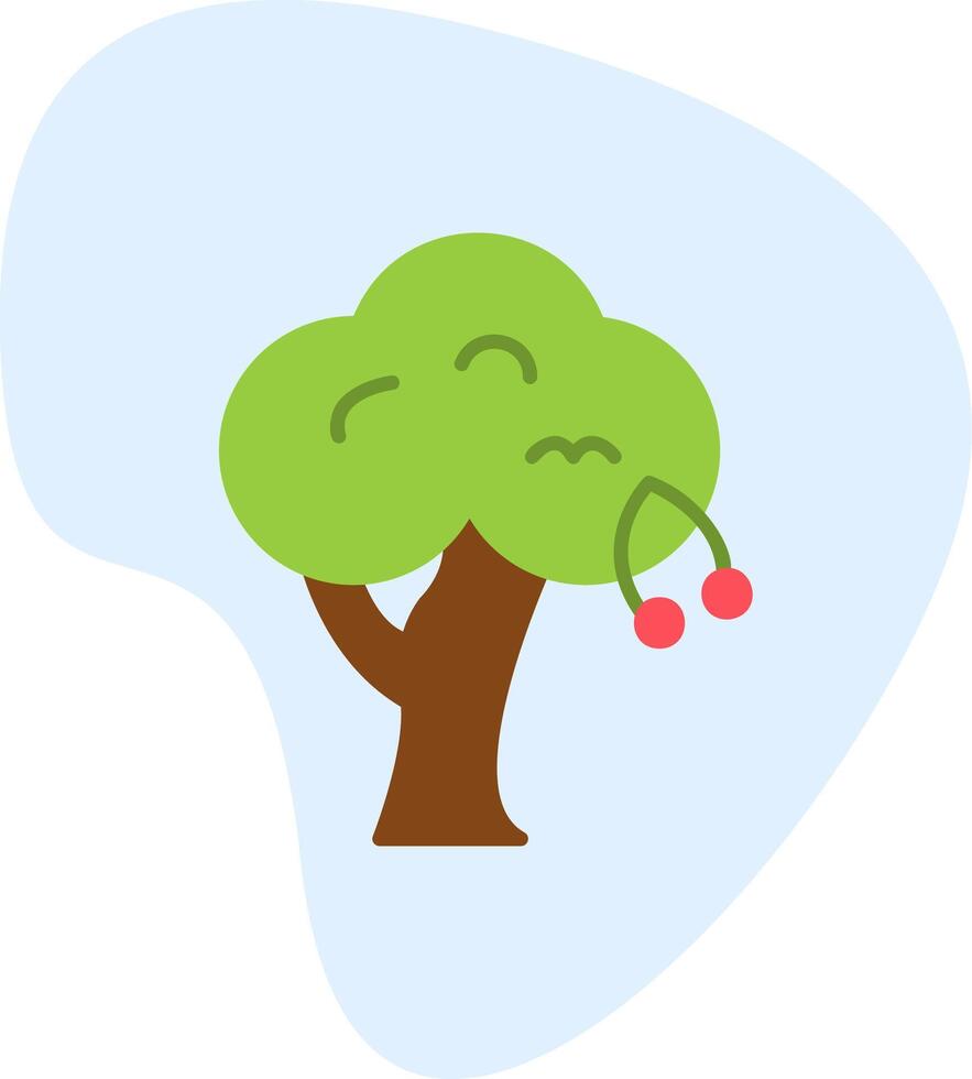 Kirsche Baum Vektor Symbol
