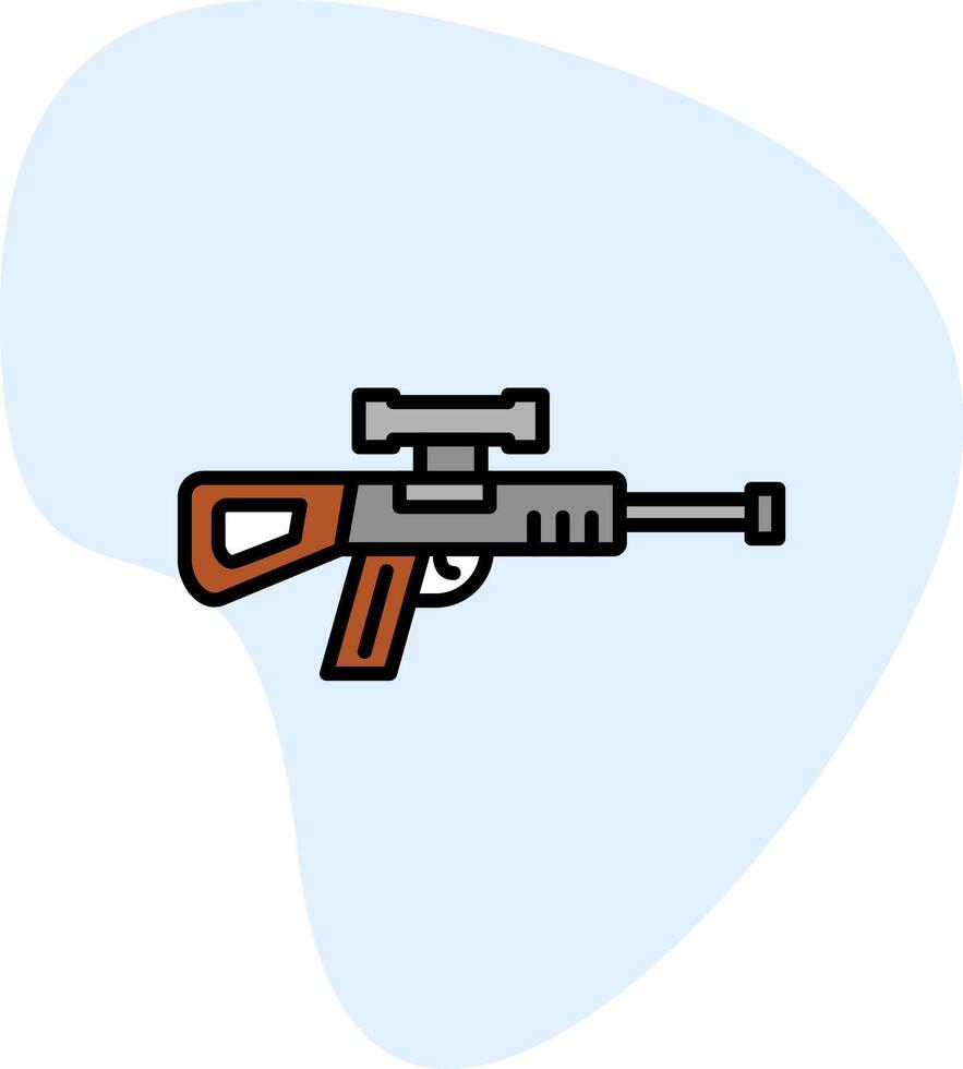 prickskytt pistol vektor ikon