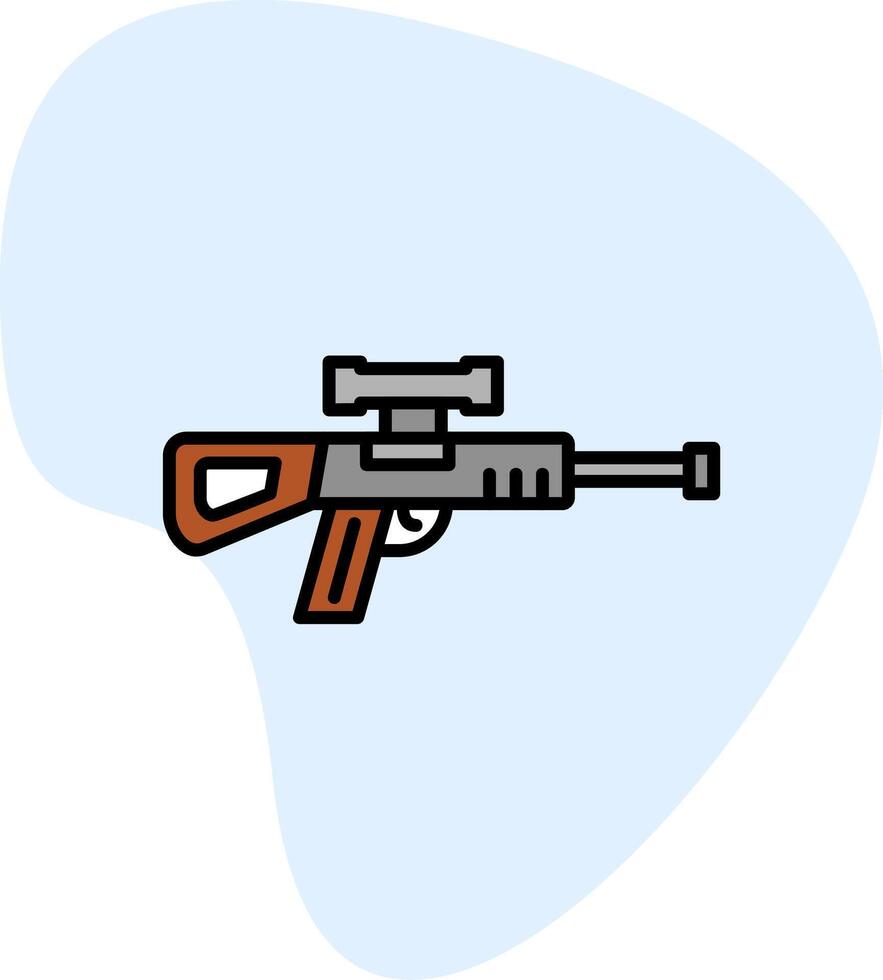 Scharfschütze Gewehr Vektor Symbol