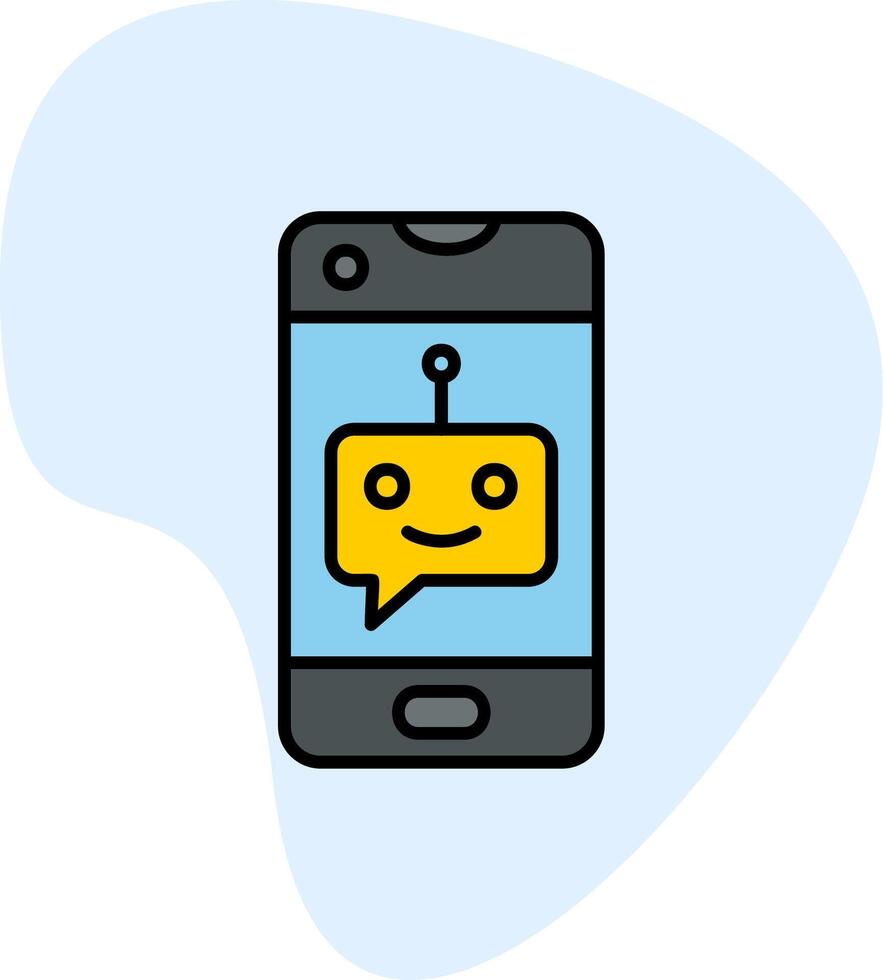 Chatbot-Vektorsymbol vektor