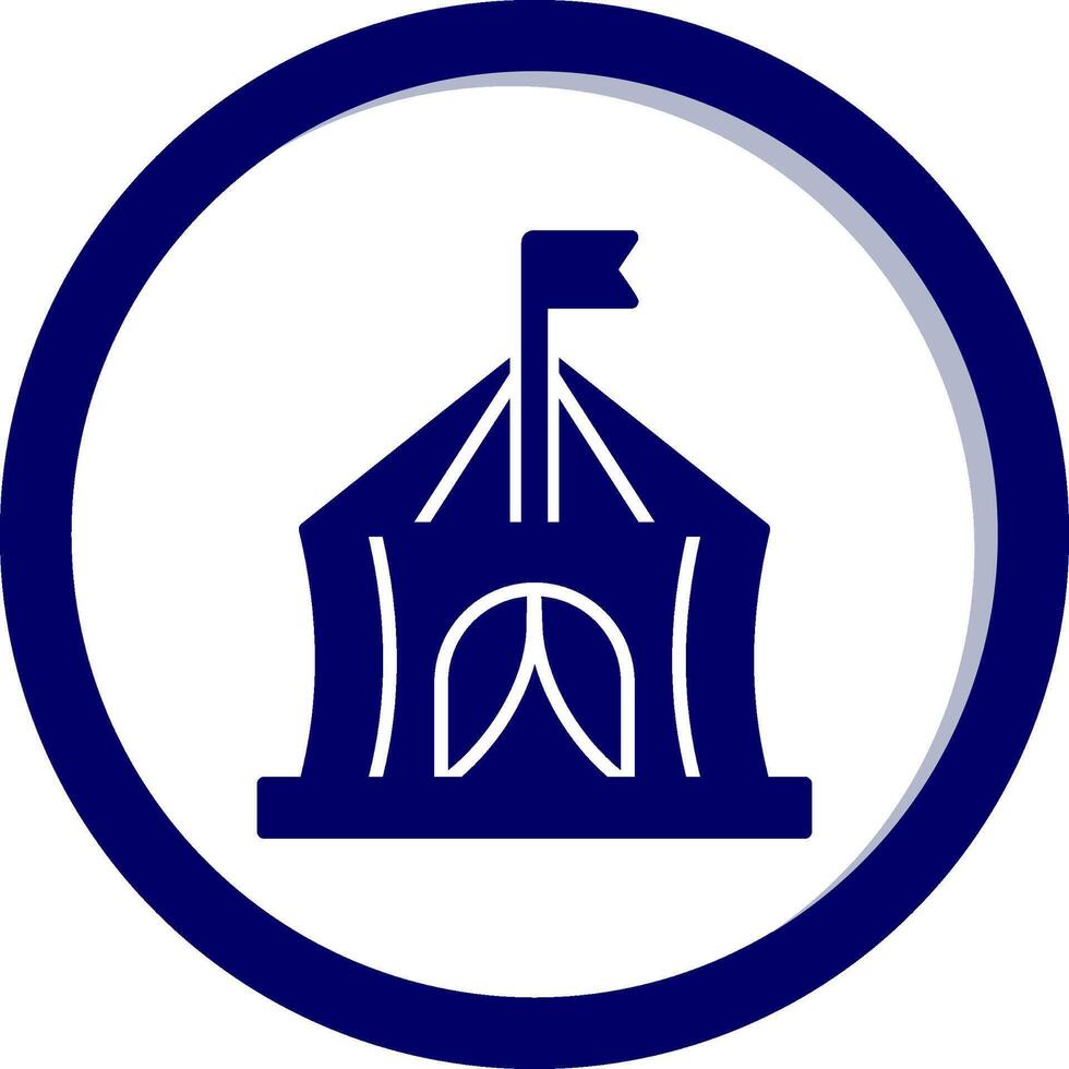 Zirkuszelt-Vektor-Symbol vektor