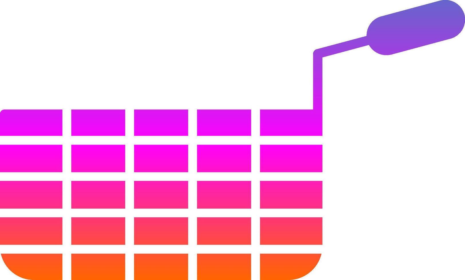 tief Friteuse Glyphe Gradient Symbol vektor