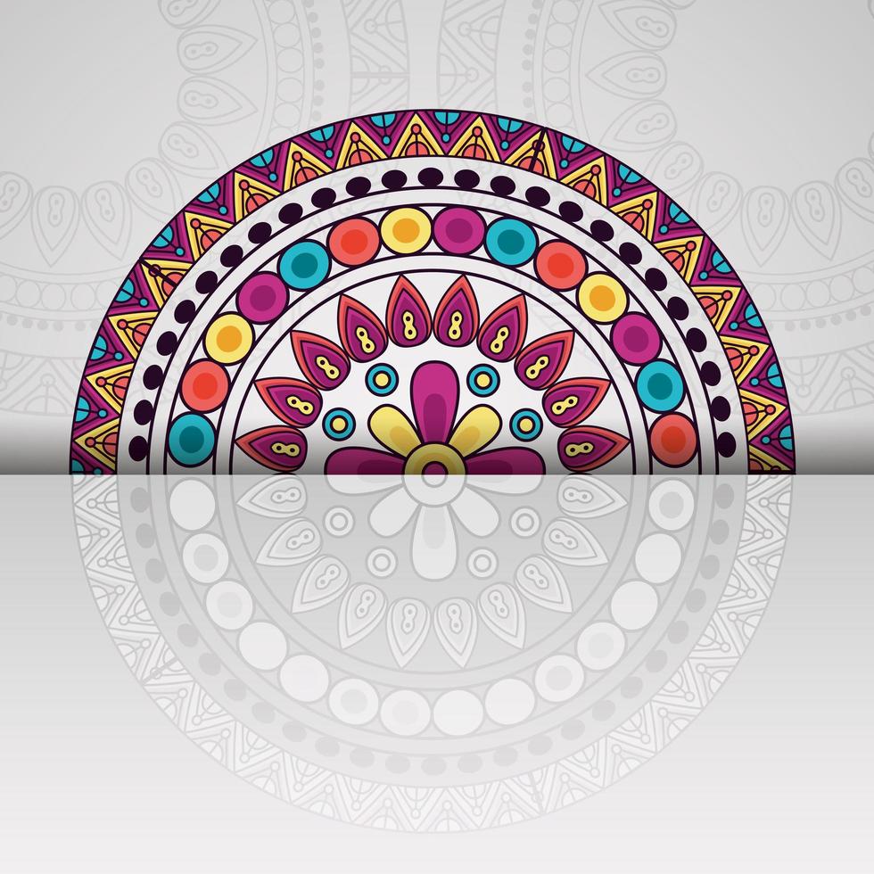 dekorative ethnische banner vintage boho mandala vektor