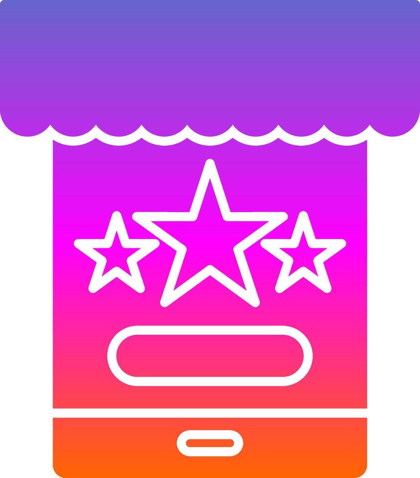 Symbol für den Gradienten der Bewertungsglyphe vektor