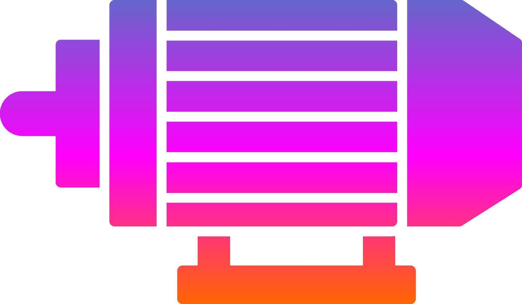 elektrisch Motor- Glyphe Gradient Symbol vektor