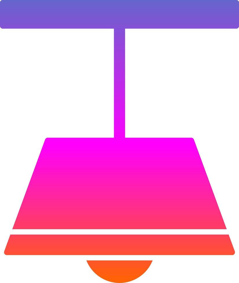 Decke Lampe Glyphe Gradient Symbol vektor