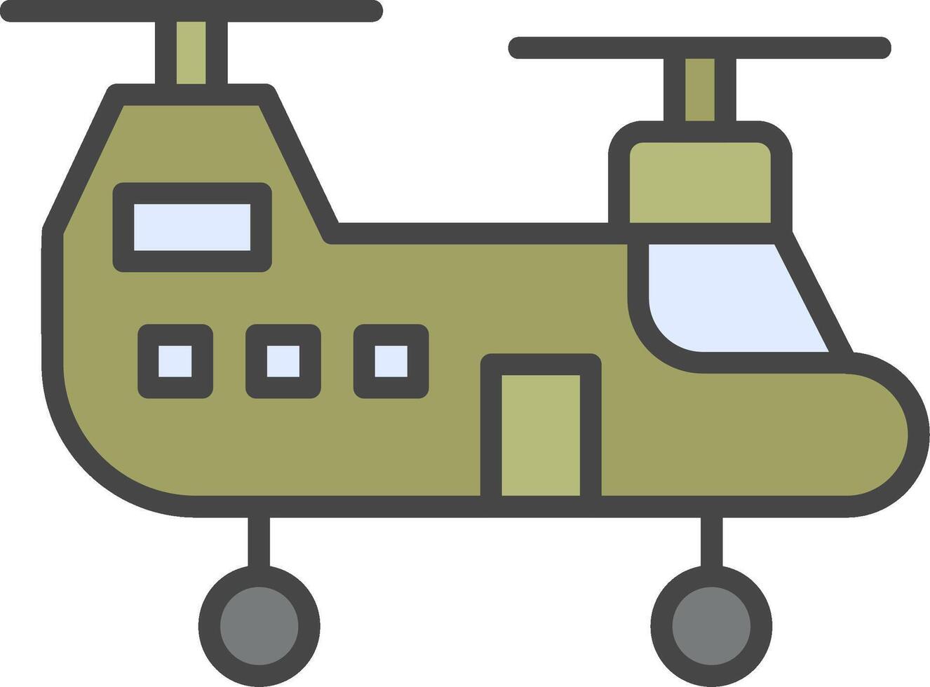 militär helikopter vektor ikon