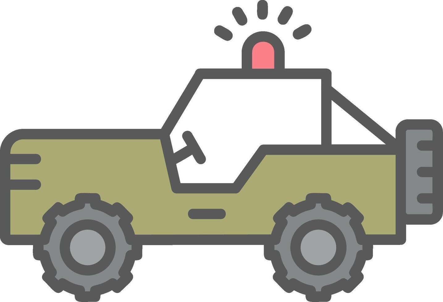 Militärjeep-Vektorsymbol vektor