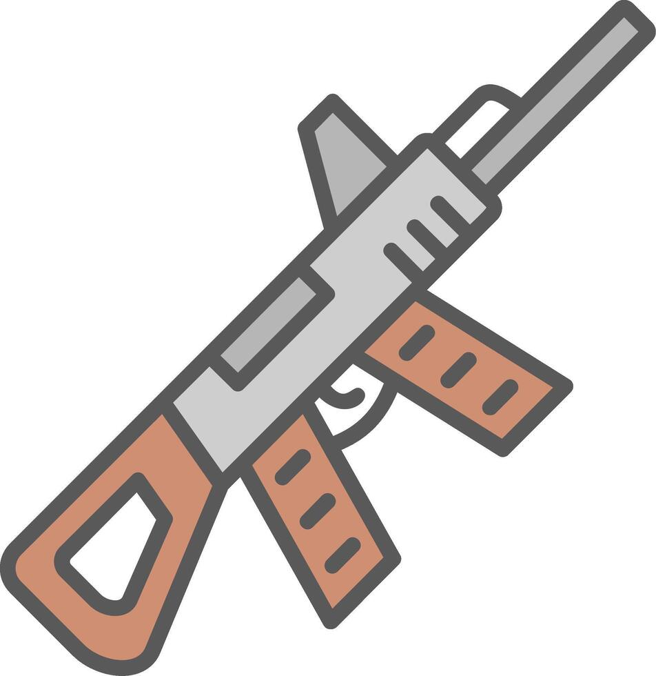 Maschinengewehr-Vektorsymbol vektor