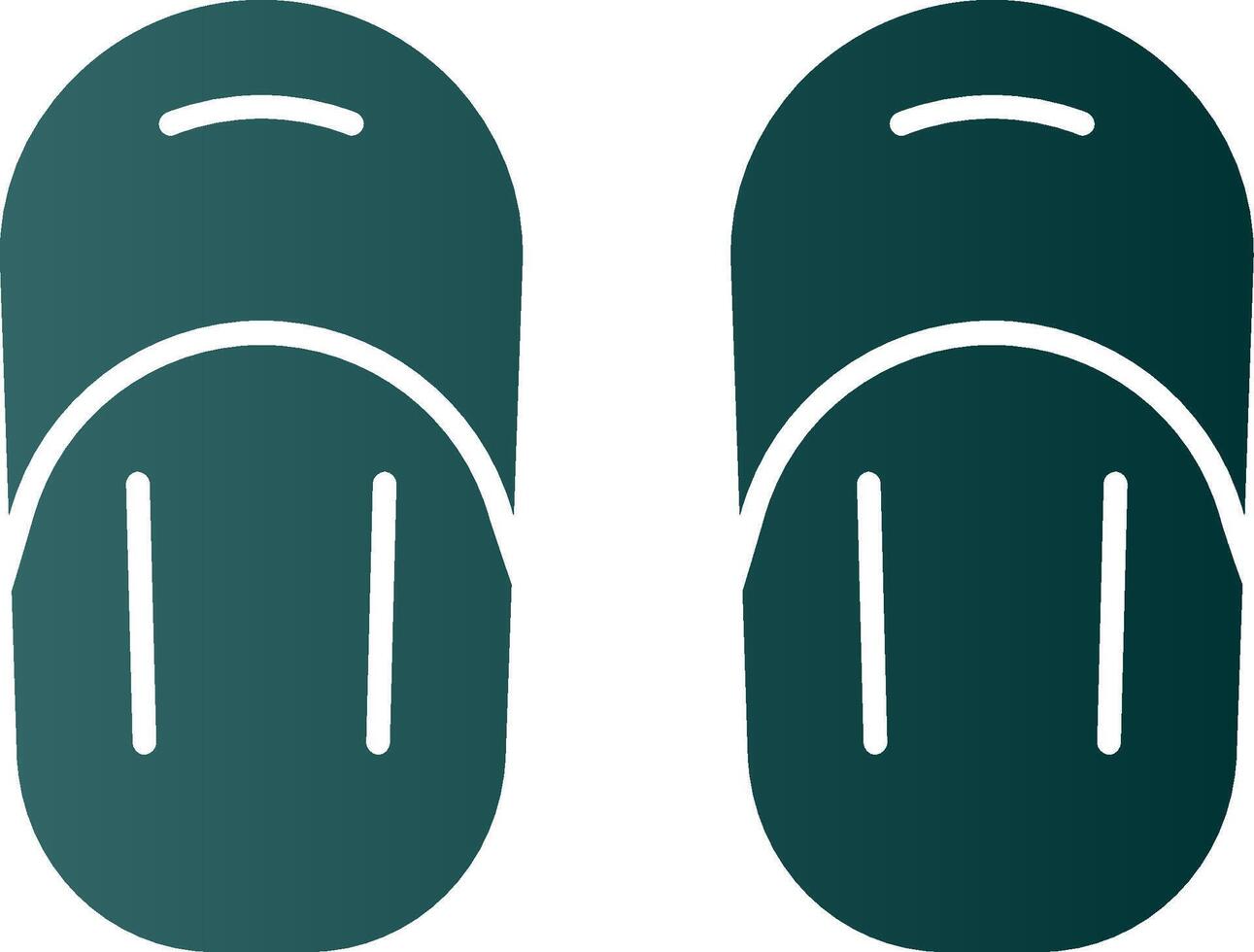 sandal glyf lutning ikon vektor