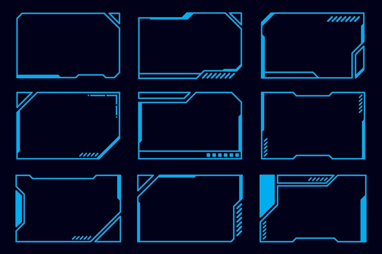 Vektor hud Rahmen futuristisch Schnittstelle Design Element.