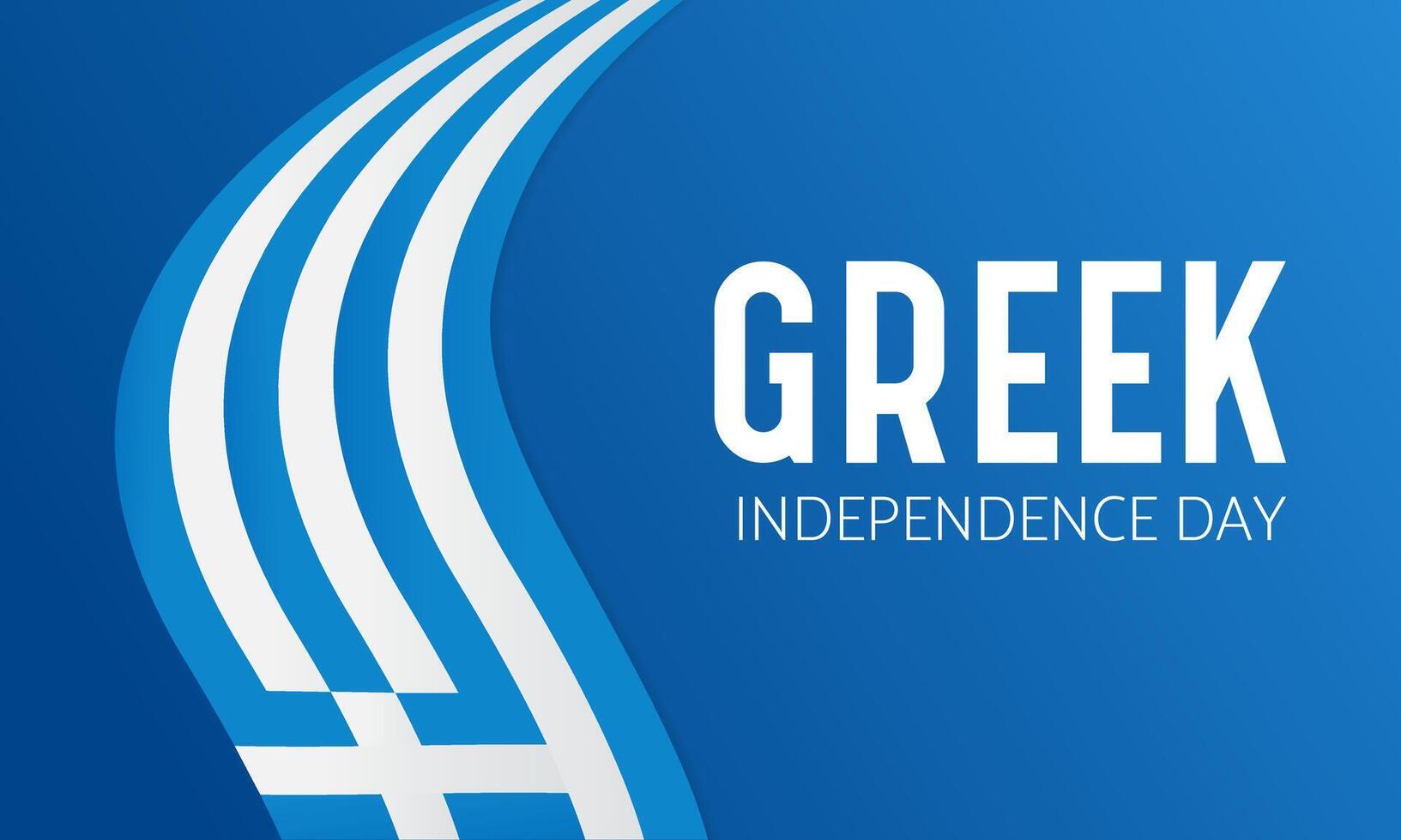 glücklich griechisch Unabhängigkeit Tag Feier jeder Jahr im 25 Marsch. National Republik Tag von Griechenland winken Flaggen. Vektor Illustration zum Banner, Gruß Karte, Poster mit Hintergrund.
