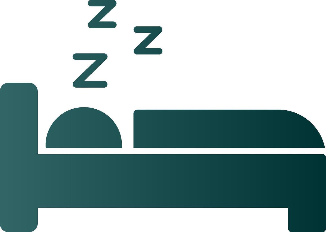 Schlaf Glyphe Gradient Symbol vektor