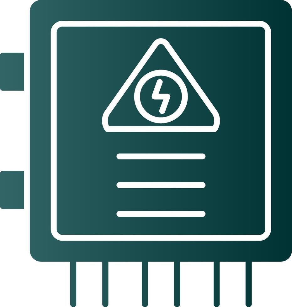 Sicherung Box Glyphe Gradient Symbol vektor