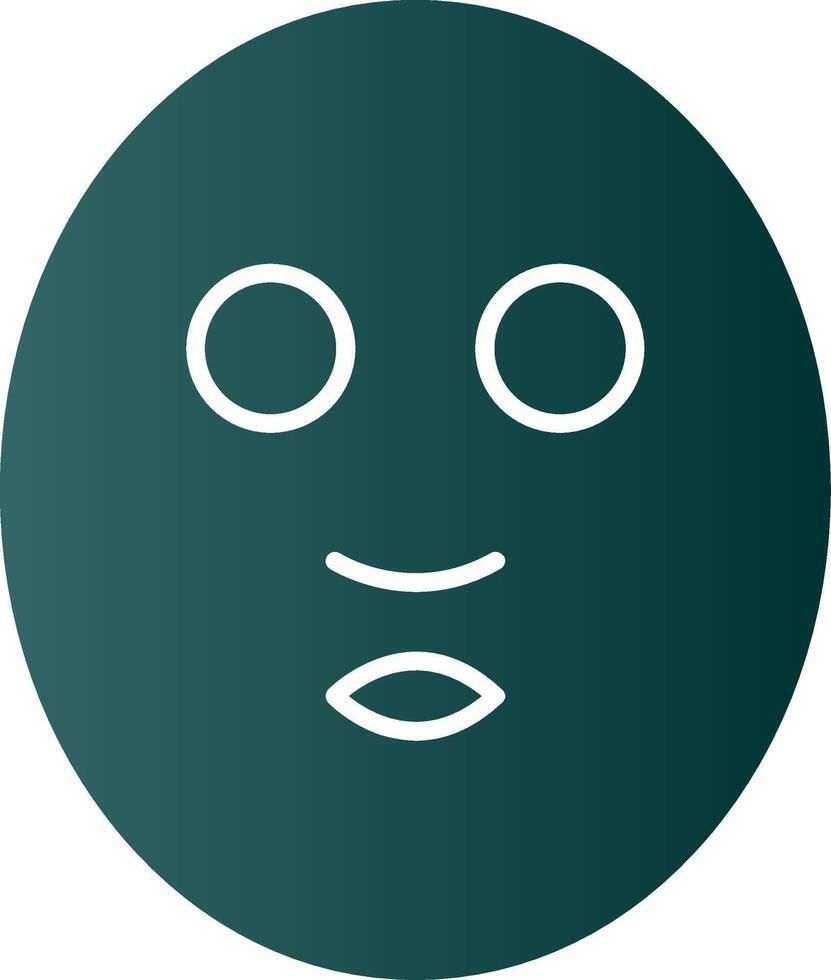 Gesichts- Maske Glyphe Gradient Symbol vektor