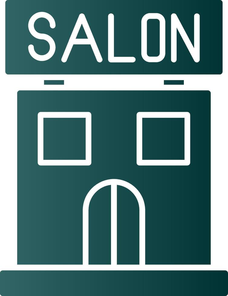 Salon Glyphe Gradient Symbol vektor