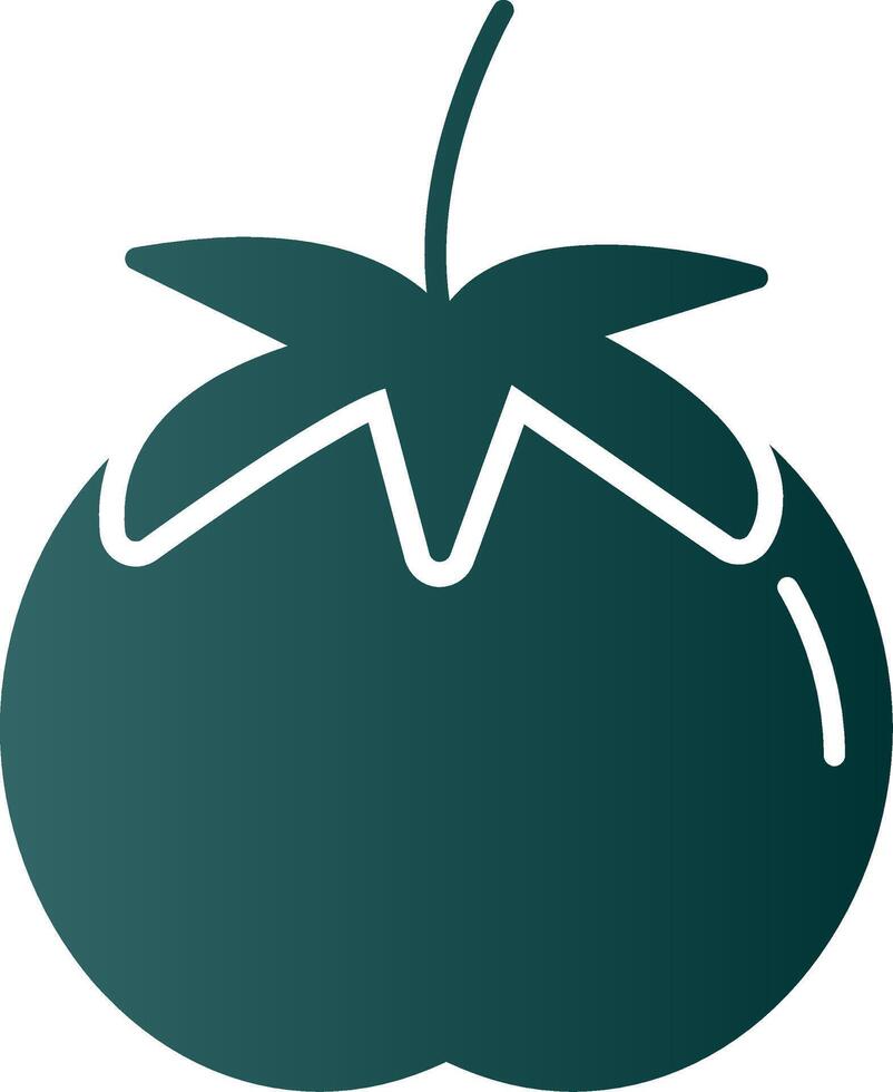 Tomate Glyphe Gradient Symbol vektor