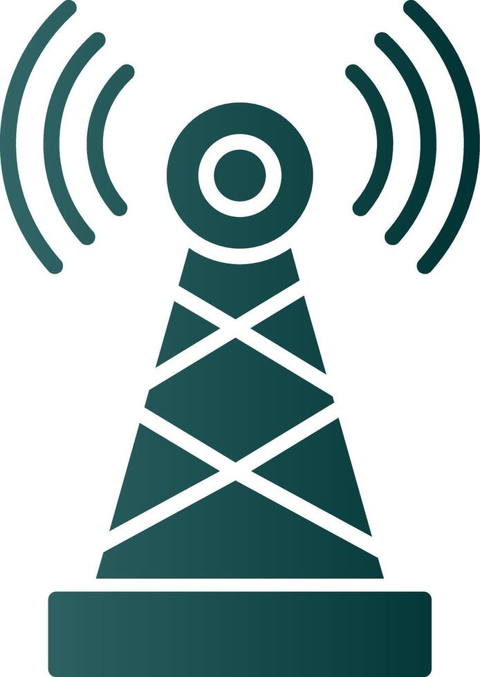 Telekommunikation Glyphe Gradient Symbol vektor