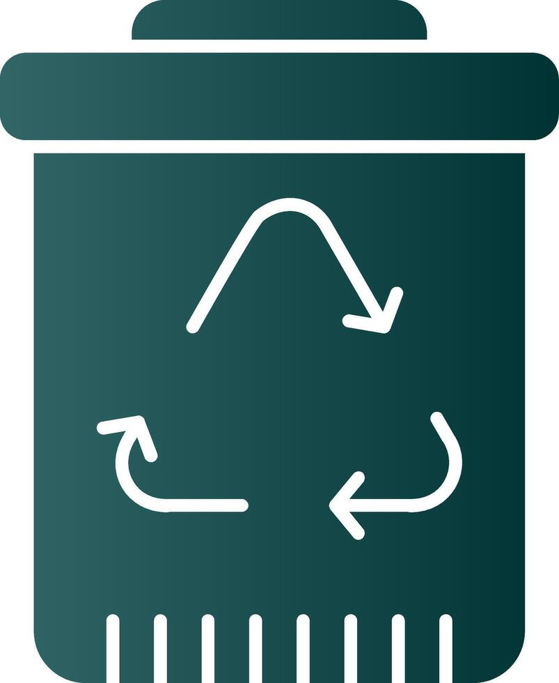 Recycling Glyphe Gradient Symbol vektor
