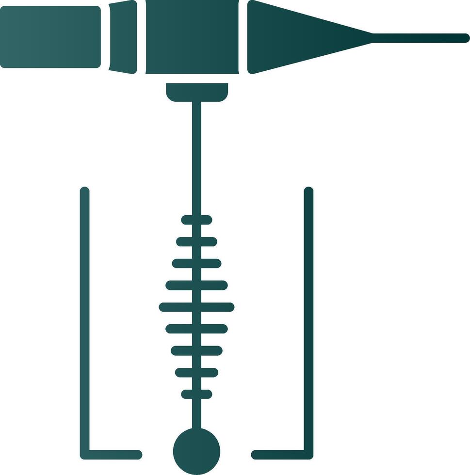 Symbol für den Gradienten der Schweißglyphe vektor