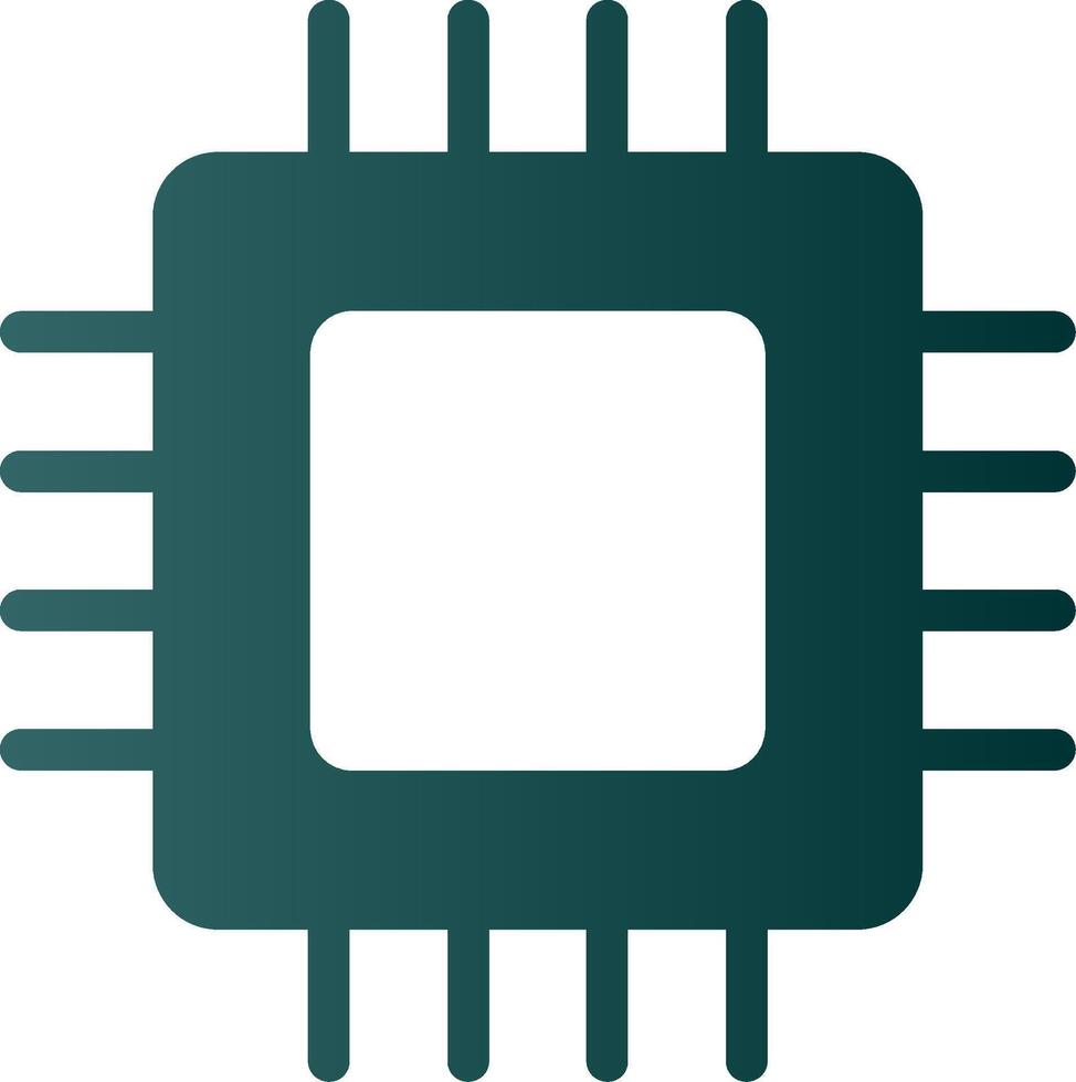 Schaltkreis Tafel Glyphe Gradient Symbol vektor