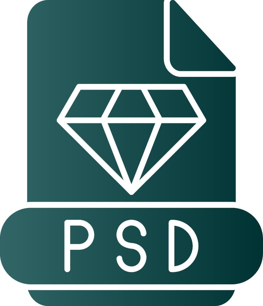 psd-Glyphenverlaufssymbol vektor