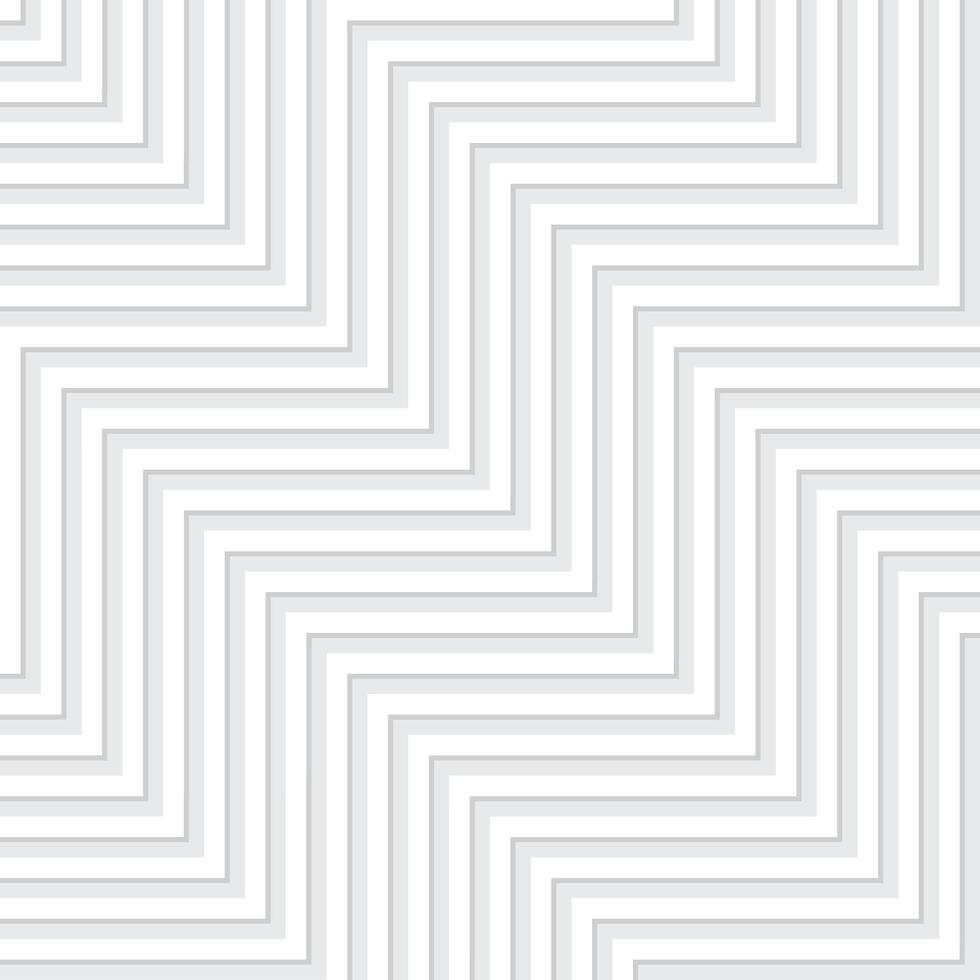Zickzack- parallel geometrisch diagonal Weiß Muster mit Schatten Vektor