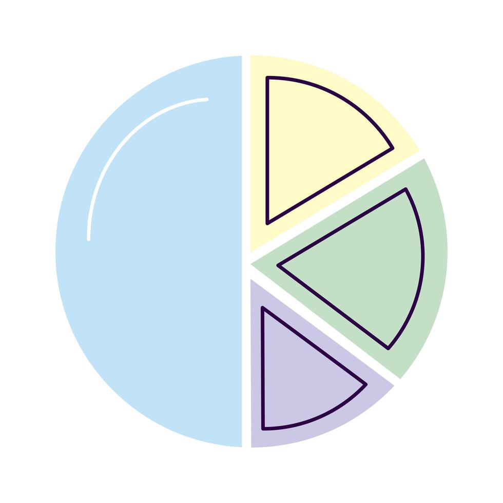 Kreisdiagramm-Symbol vektor