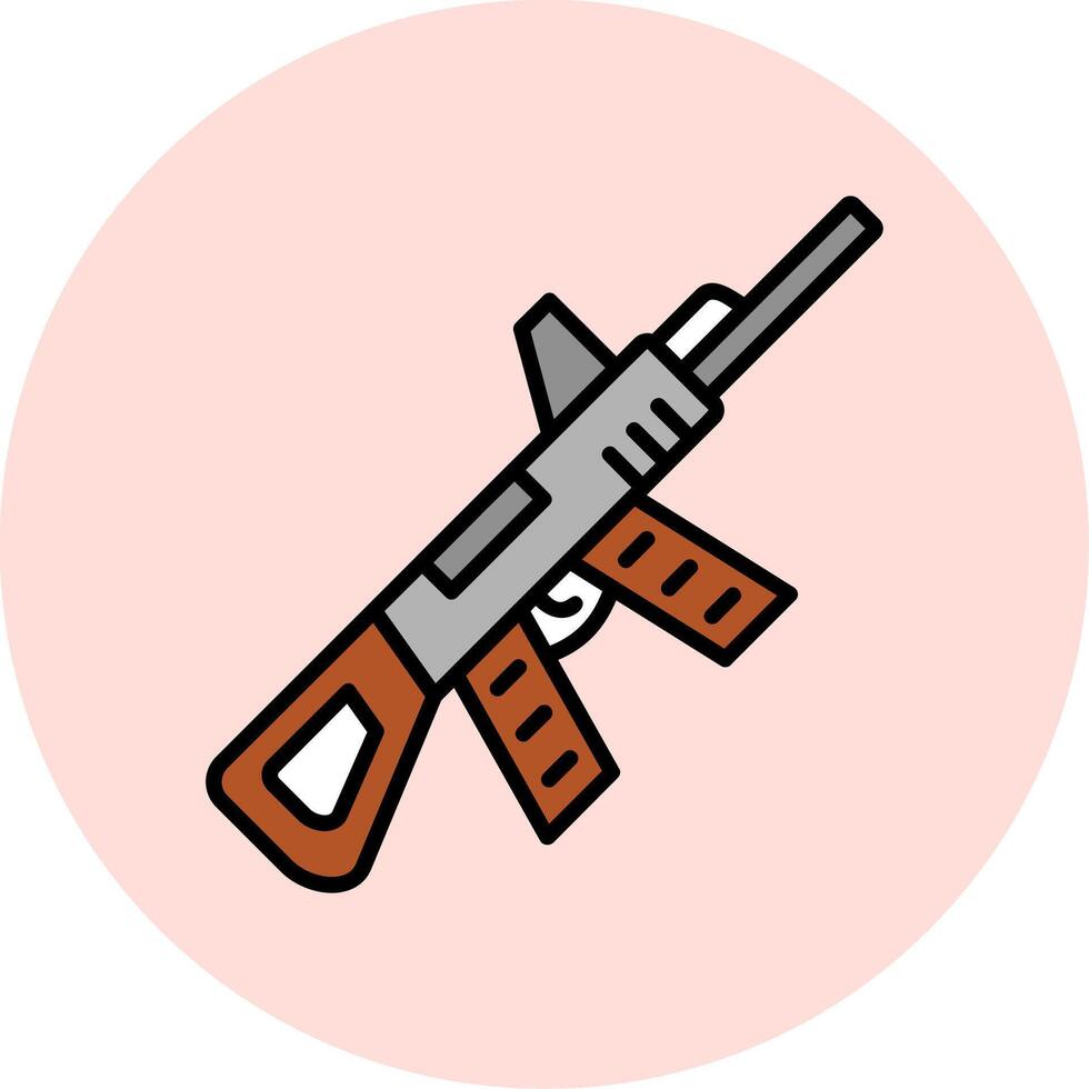 Maschinengewehr-Vektorsymbol vektor