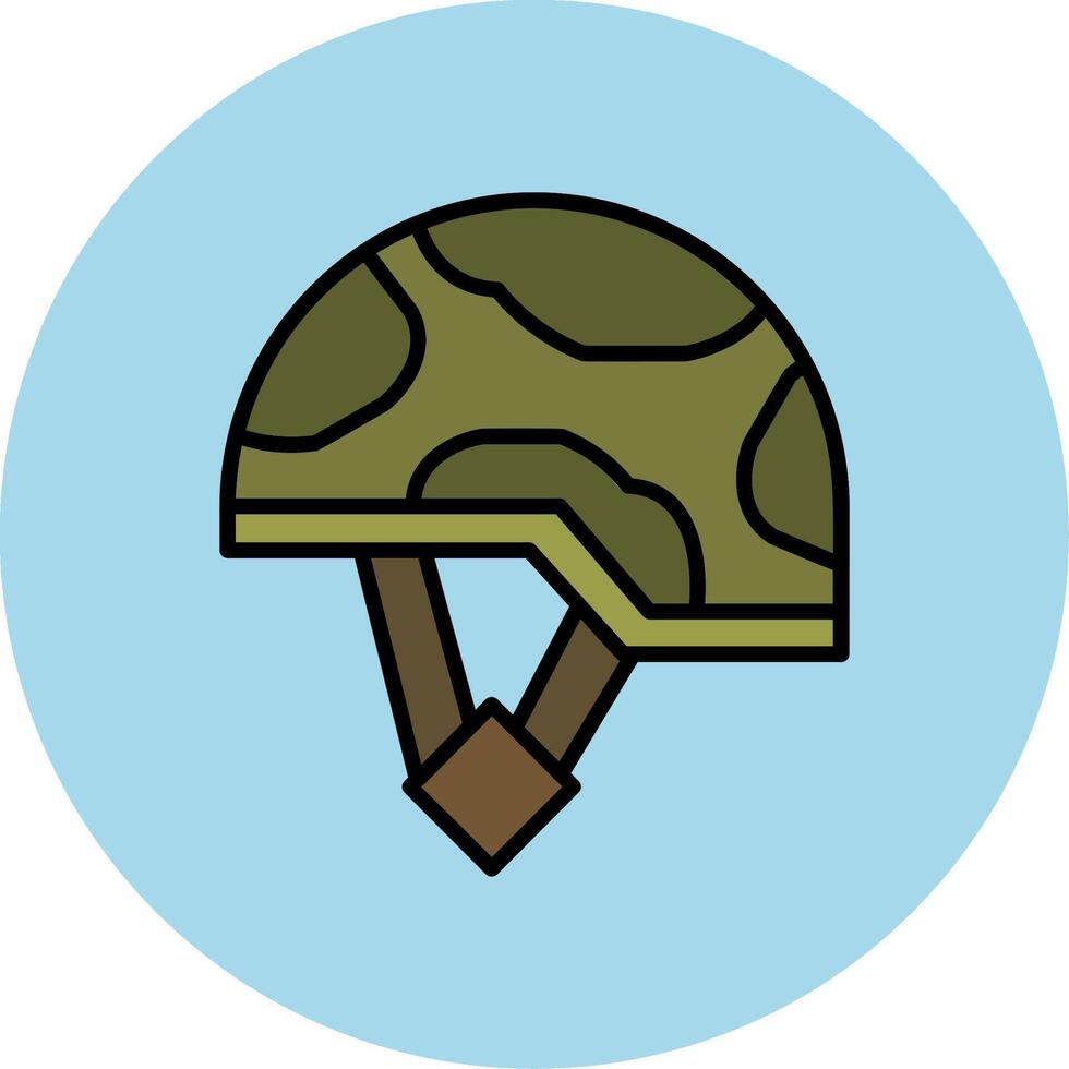 Militär- Helm Vektor Symbol