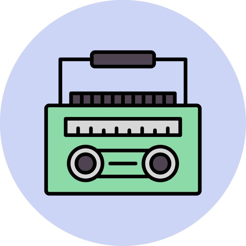 Radio Kassette Vektor Symbol