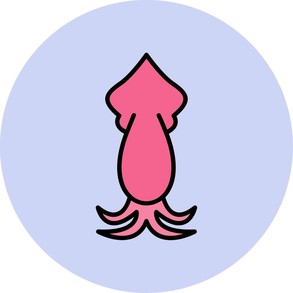 bläckfisk vektor ikon