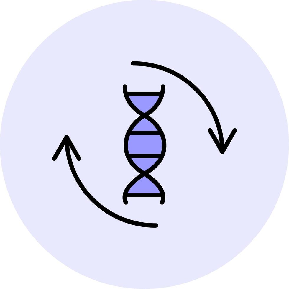 DNA-Vektor-Symbol vektor