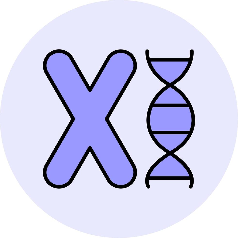 kromosom vektor ikon