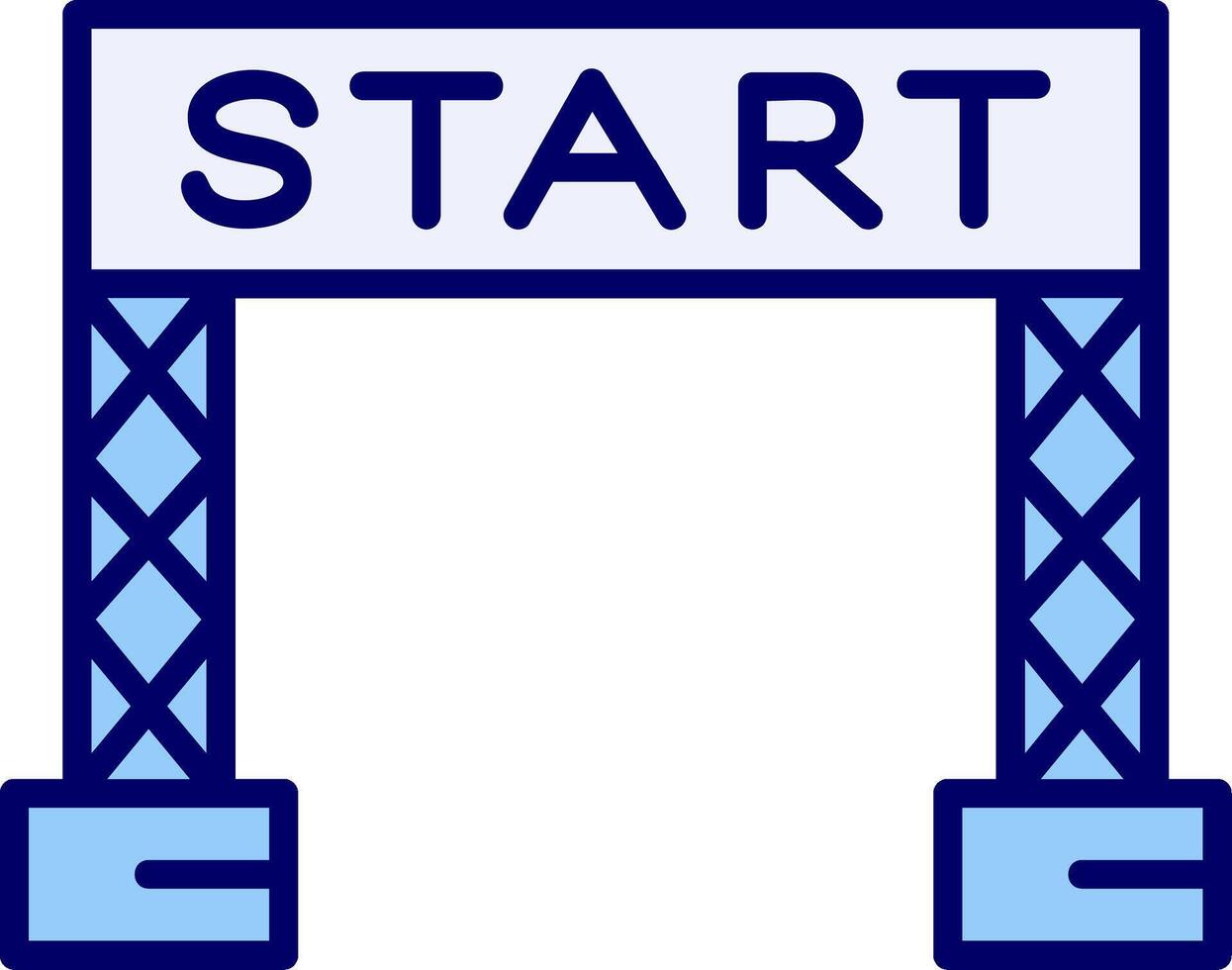 Start Linie Vektor Symbol