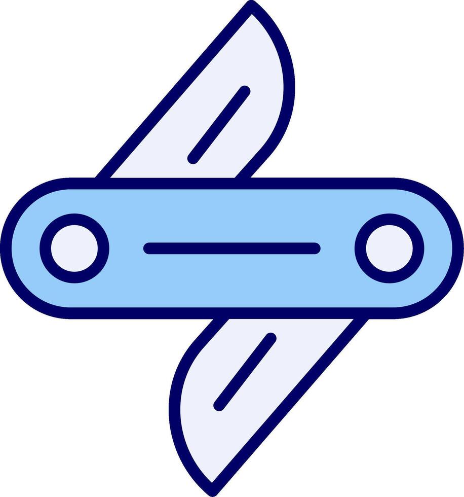 schweizerisch Messer Vektor Symbol