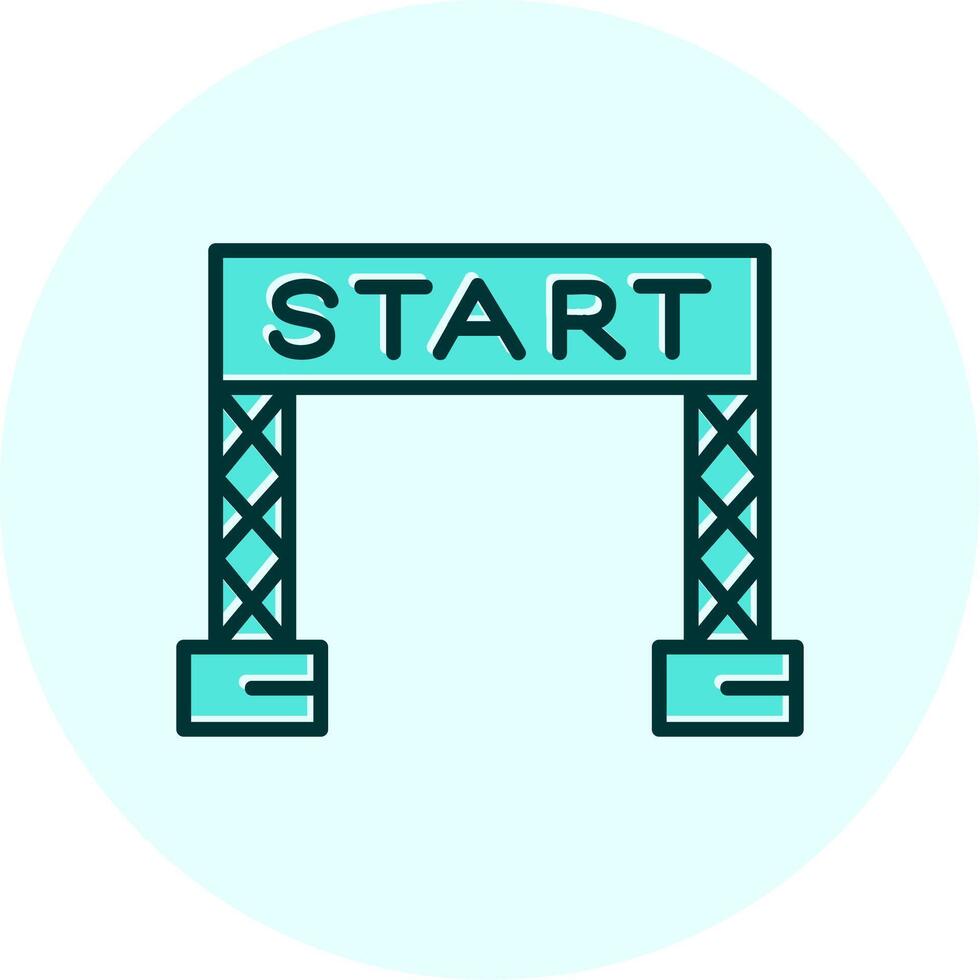 Start Linie Vektor Symbol