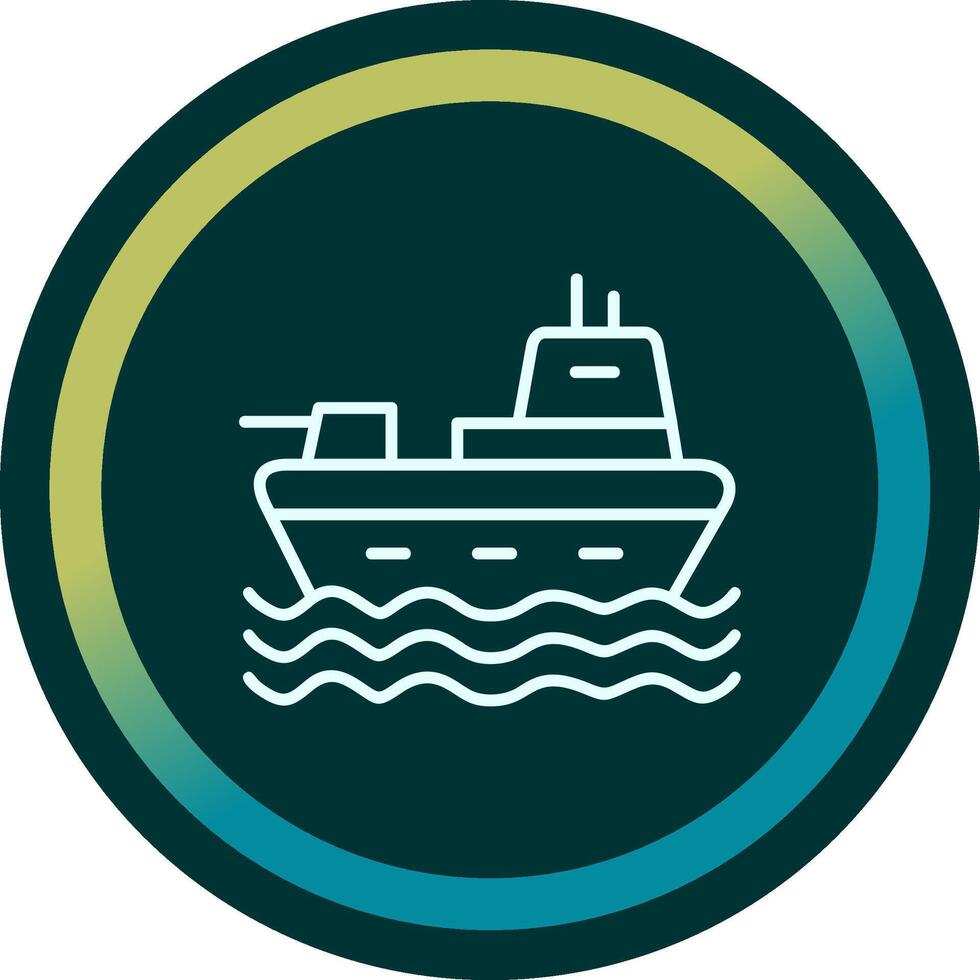 Militär- Schiff Vektor Symbol