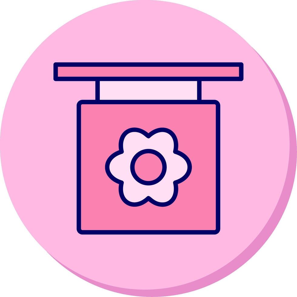 blomsterhandlare vektor ikon