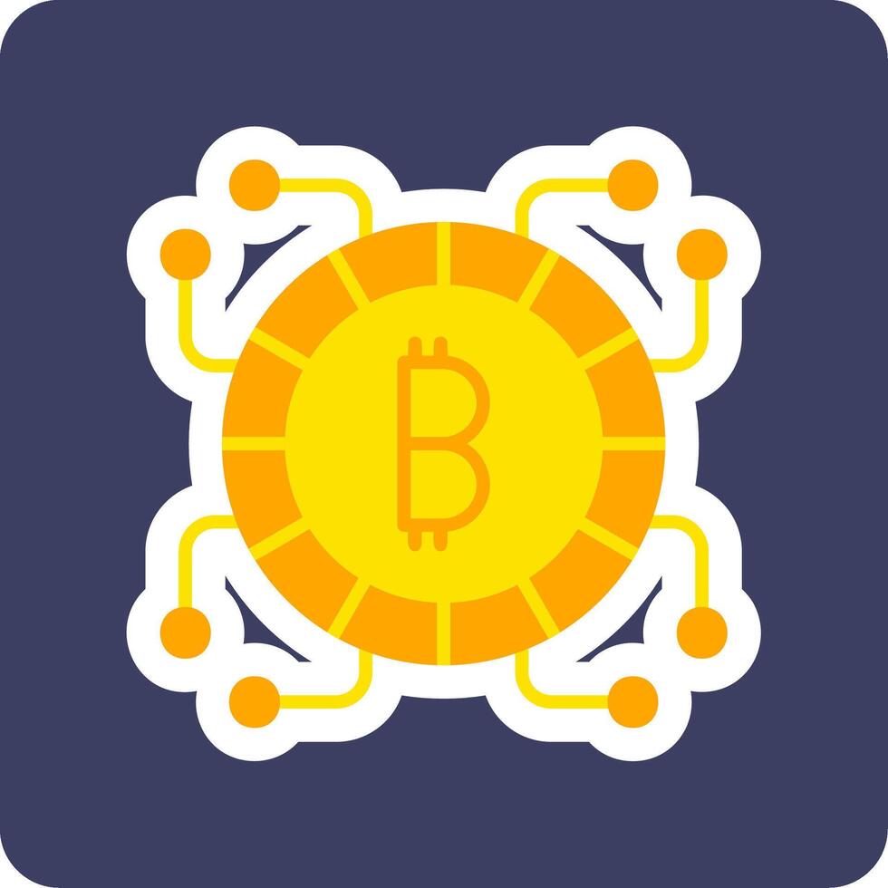 Bitcoin-Vektorsymbol vektor