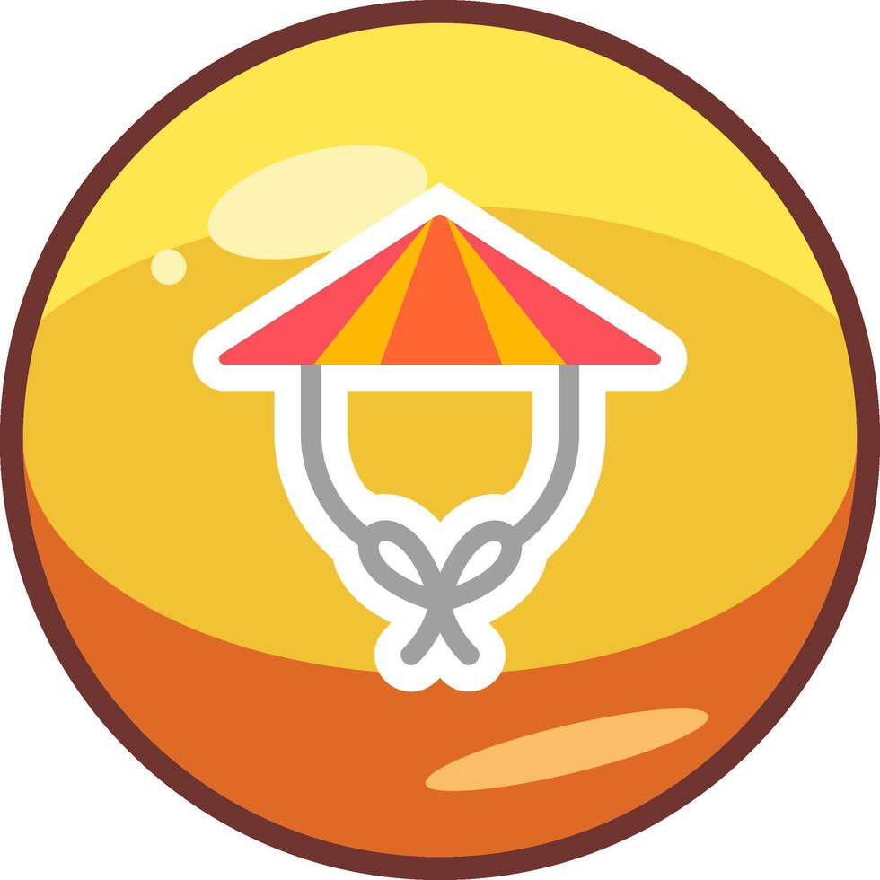 Chinesisch Hut Vektor Symbol