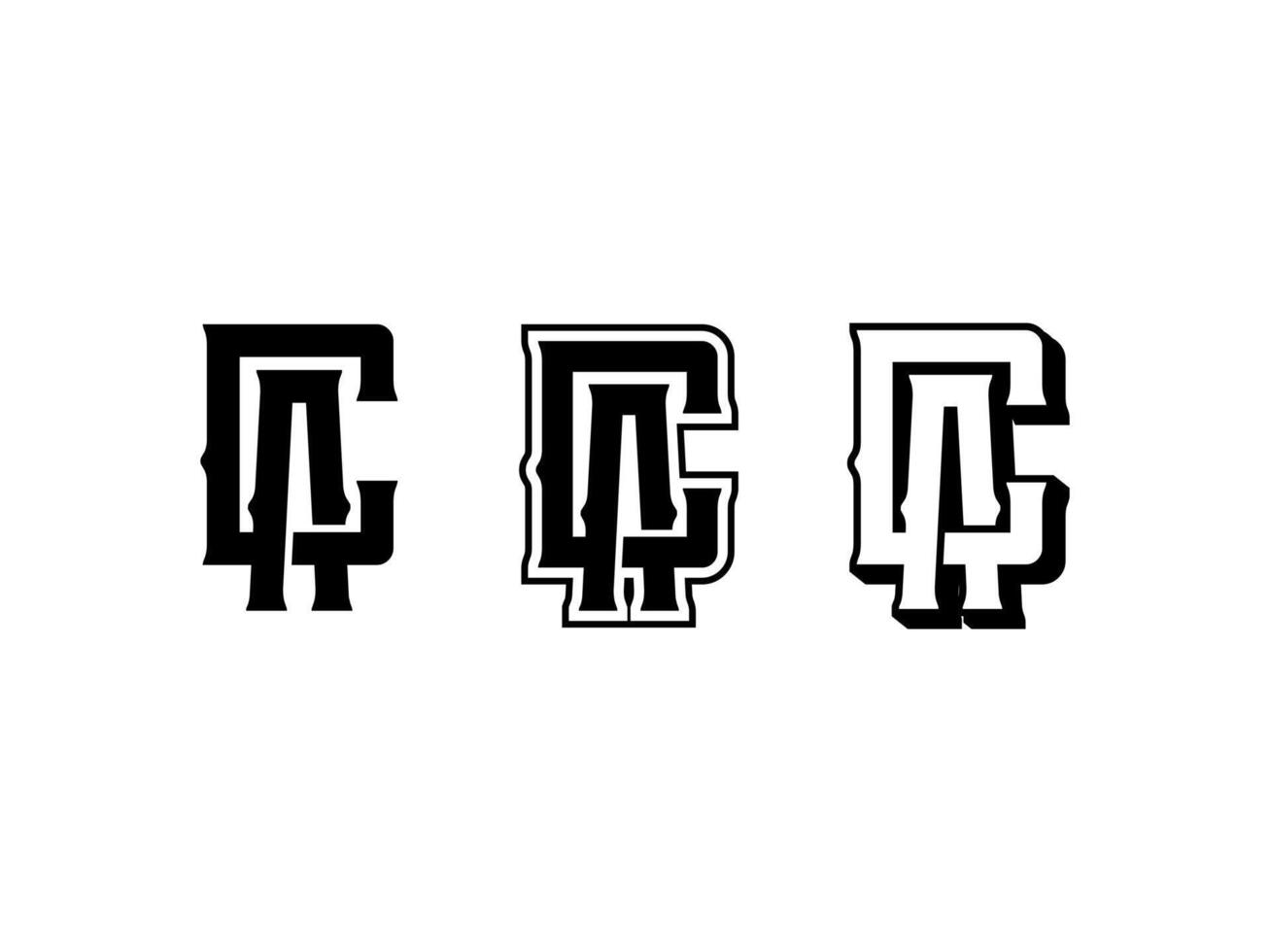 brev ca eller ac monogram mall logotyp design begrepp vektor