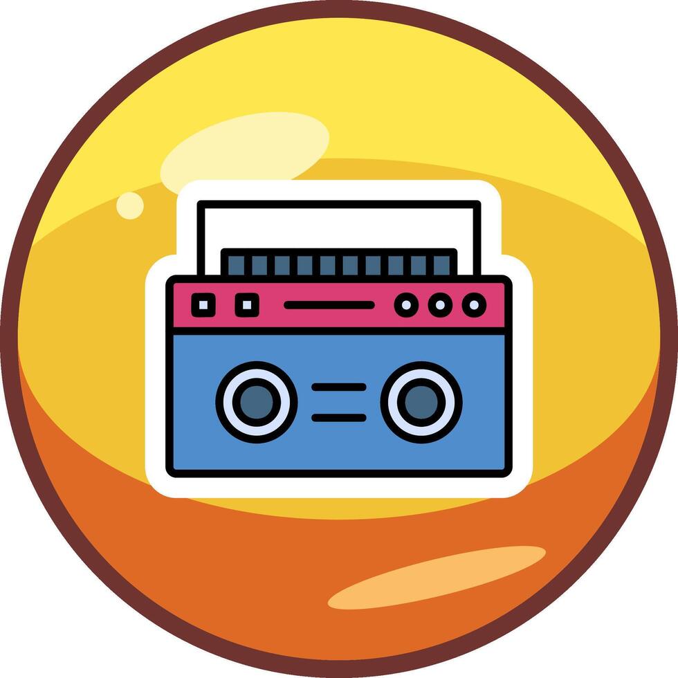 Symbol für Boombox-Vektor vektor