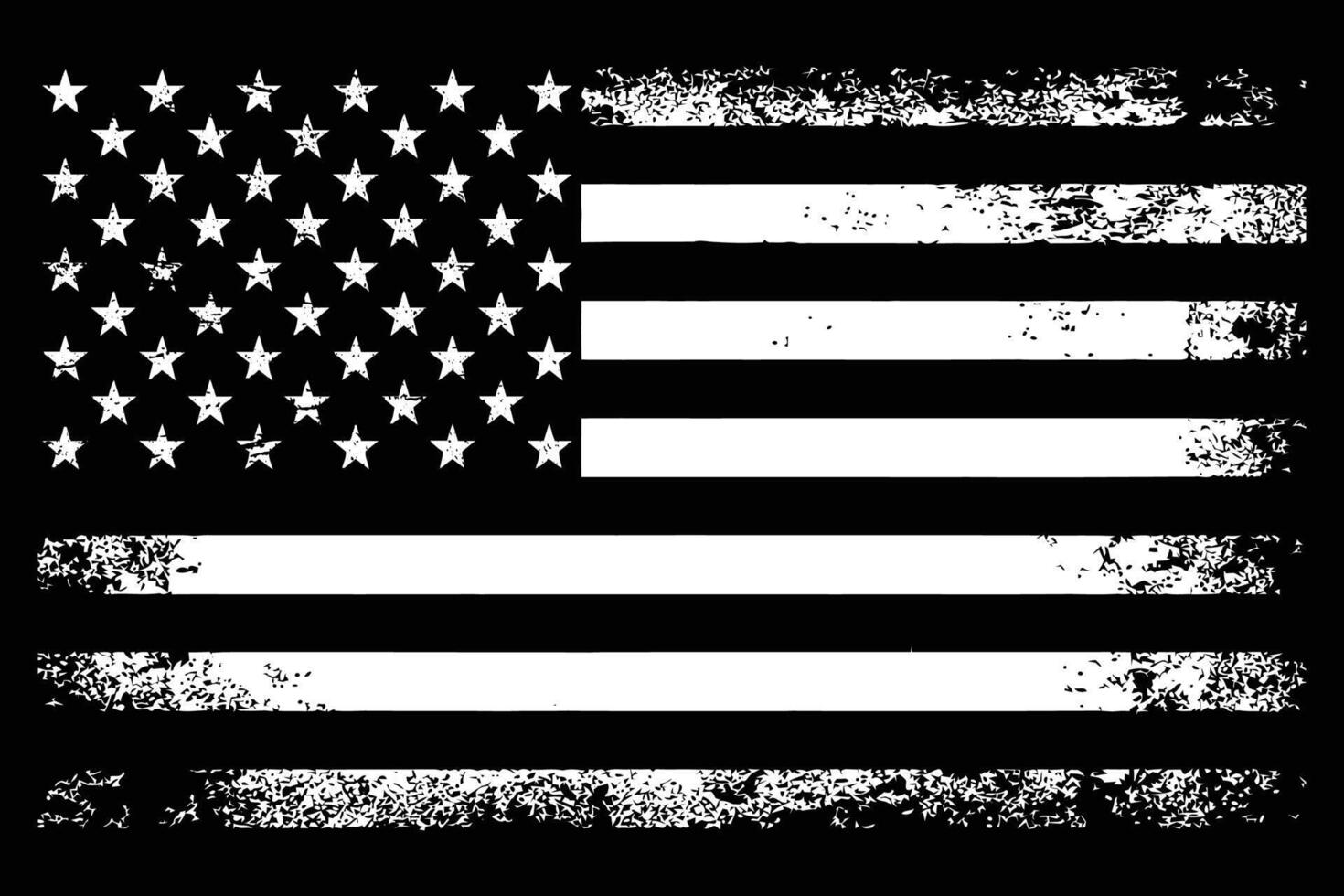 USA bedrövad flagga. amerikan grunge flagga vektor